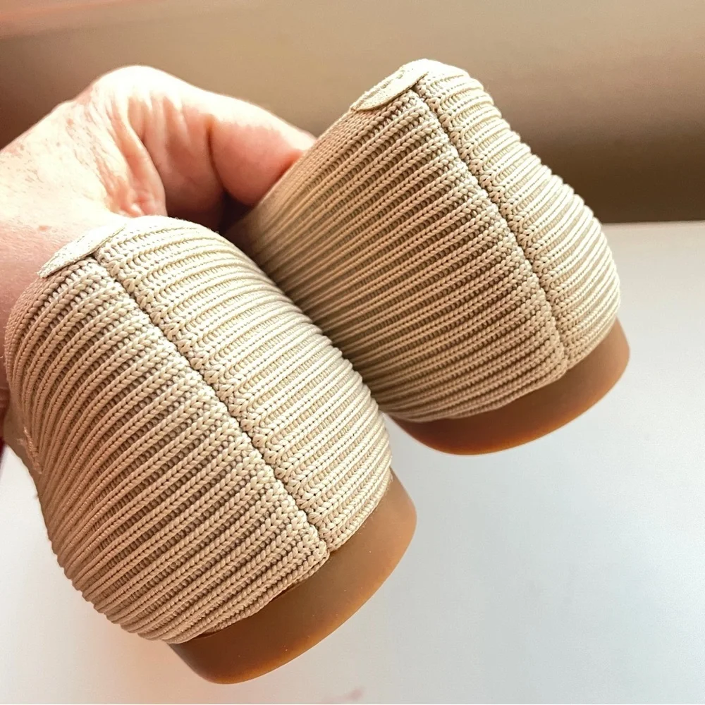 Vivaia NWOB Square-Toe V-Cut Flats Margot 2.0 Beige Almond Breathable 10.5 - Picture 4 of 12